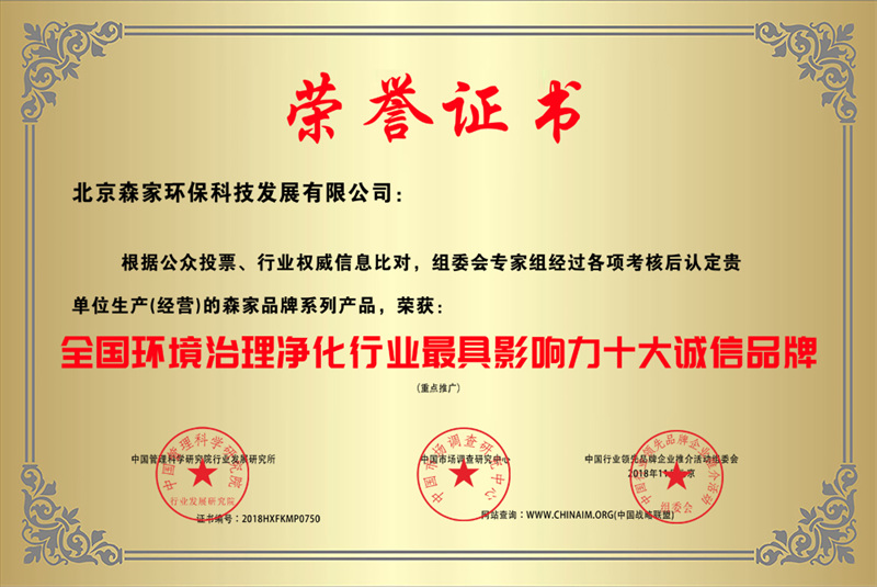 影响力十大诚信品牌