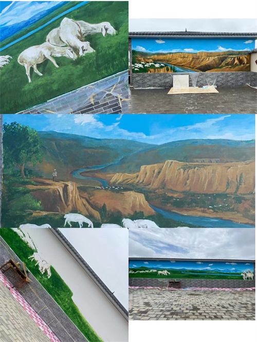 墙体彩绘在体育行业的活力展现