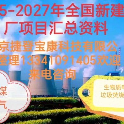 2025年2026年火电项目汇总!可研、设计、核准、开工等
