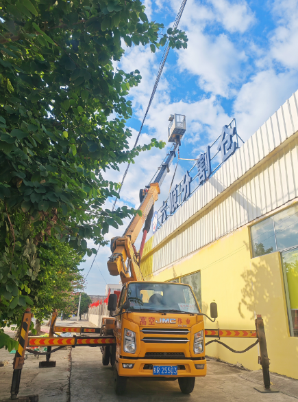 园林修剪大树选曲臂还是直臂高空车？