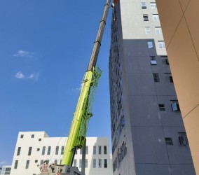 租赁的吊车在作业现场发生轻微故障，标准的处理步骤是什么？