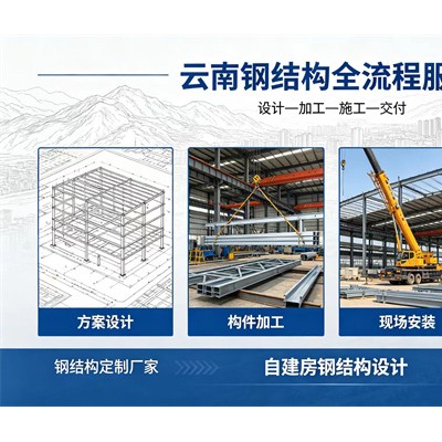 昆明钢结构厂家可以提供设计加施工一